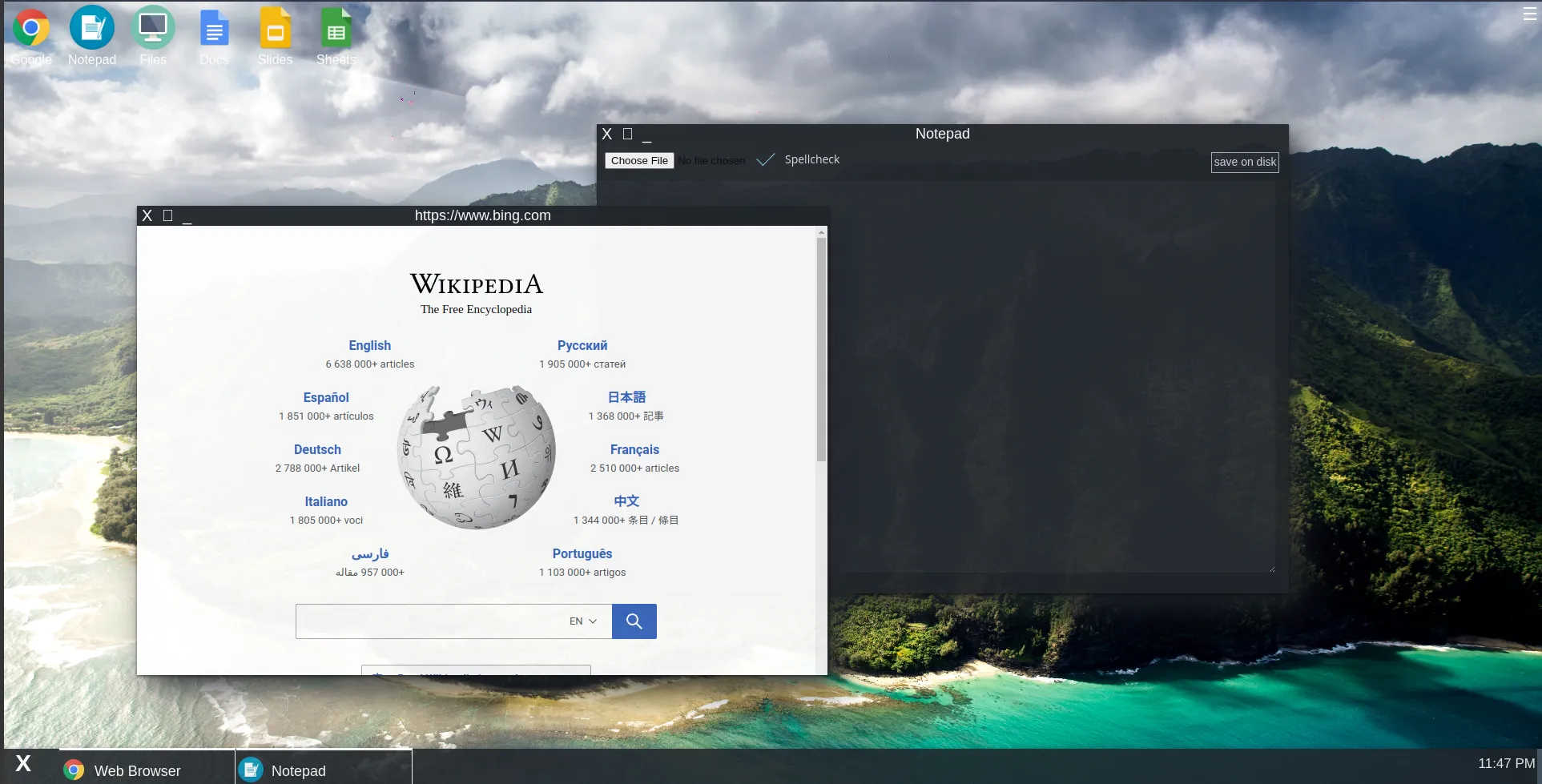 Image of NeonX2.0 desktop